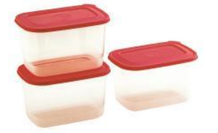 Food Saver Container 800H (800H X 3) (2400 ml) (Red)